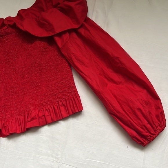 ⭐️MAJE Lenda Smocked Off-The-Shoulder Cotton Top⭐️ - Picture 8 of 11